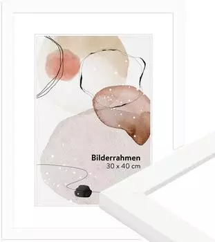 WANDStyle H430 Klassik Holzrahmen wei&szlig; 30x40cm (H430-001-030-040N-00)