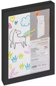 walther design Artist Explorer Holzrahmen 21x29,7cm schwarz mit Kunstglas (MB130B)