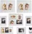 bomoe Galeria Collage-Bilderrahmen Set, Holz, weiß, 7-teilig (10x15, 13x18, 9x13cm)