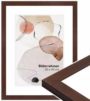 WANDStyle Bilderrahmen H430 Klassik nussbaum 40x60cm (H430-023-040-060N-00)