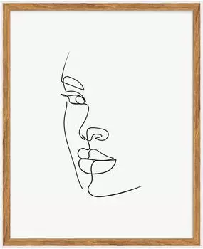 walther design Silhouette Holzrahmen 40x50cm natur (NW050H)