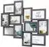 kobolo Bilderrahmen-Collage BIG GREY, Holz, grau antik, 12 Bilder (37077-06)