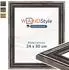 WANDStyle Bilderrahmen H450 Holz Antik-Metall-Optik 24x30cm (H450-035-024-030N-00)