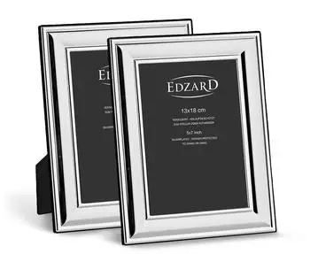 Edzard Bilderrahmen Sunset 2er-Set, versilbert, 13x18cm (4343)