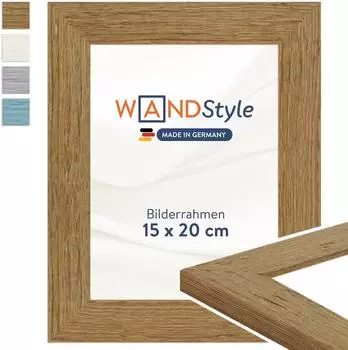 WANDStyle Bilderrahmen H750 Massivholz Eiche 15x20cm (H750-022-015-020N-00)