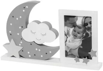 Dooky Moonlight Bilderrahmen LED, warm grau, 10x15cm, MDF (6121401)