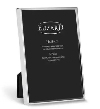 Edzard Bilderrahmen Otto versilbert, anlaufgesch&uuml;tzt, 13x18cm (4541)