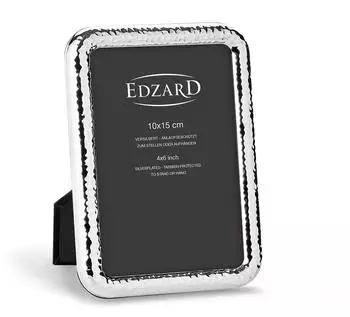 Edzard Amalfi Bilderrahmen 10x15cm, gehämmert, versilbert (4610)