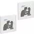 Relaxdays Bilderrahmen quadratisch 38,5x38,5cm 2er-Set (10026971_49)