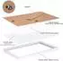 LuxusKollektion Bilderrahmen A4 (21x30cm) weiß Massivholz mit Passepartout, 3er-Set