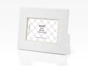 Joop! Homeline Bilderrahmen 10x15cm Kunstleder wei&szlig; (11010410)