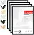 LuxusKollektion Bilderrahmen A3 (29,7x42cm) Aluminium schwarz, 4er-Set