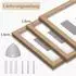 LuxusKollektion Bilderrahmen 3er-Set 20x30cm Holz, Natur