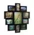 Relaxdays Bilderrahmen-Collage für 11 Fotos, 61,5x61,5cm, schwarz