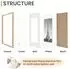 LuxusKollektion Bilderrahmen-Set 20x30cm, natur, 3er Set
