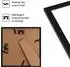 LuxusKollektion Bilderrahmen-Set quadratisch, schwarz, PVC, 20x20cm, 12er-Set