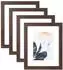 LuxusKollektion Bilderrahmen-Set Walnussholz 25,4x20,3cm, 4er-Set (8x10-4P)
