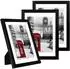 LuxusKollektion Bilderrahmen-Set A5, schwarz, Kunststoff, 3er-Pack (A5-3P)