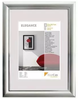 The Wall Art Elegance Bilderrahmen Kunststoff, alu-metallic-silber, 70x100cm (43714)