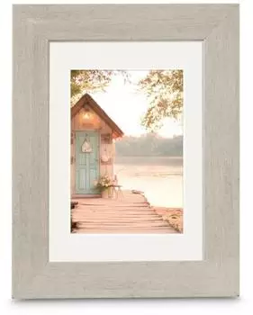 Hama Cottage Bilderrahmen taupe 20x30cm mit Passepartout (193341)