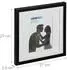 Relaxdays Bilderrahmen 25x25cm 2er Set, schwarz, Kunststoff (10026970_46)
