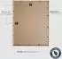 LuxusKollektion Bilderrahmen 40x50cm Holz Eiche MDF, beige, 3er-Set