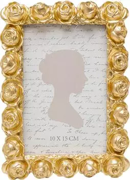 KARE Rose Blossom Bilderrahmen 10x15cm, gold (35380360-0)