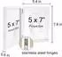 LuxusKollektion Doppel-Bilderrahmen klappbar, Glasfront, 13x18cm, weiß, MDF