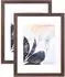 LuxusKollektion Bilderrahmen-Set Walnussholz 35,6x27,9cm, 2er-Set, Tisch & Wand (14x11-2P)