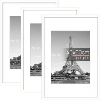 LuxusKollektion Bilderrahmen 40x60cm weiß, 3er-Set