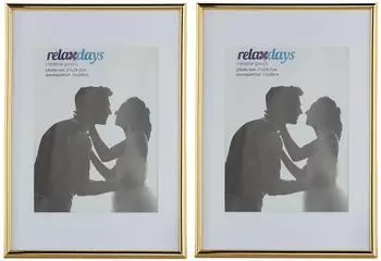 Relaxdays Bilderrahmen A4, Kunststoff, 2er-Set