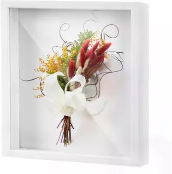 LuxusKollektion Tiefer Bilderrahmen zum Bef&uuml;llen, wei&szlig;, 30x30cm (3D)