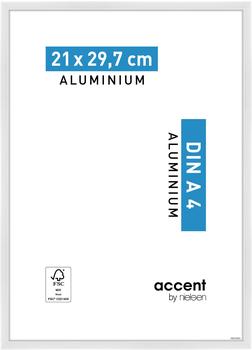 Nielsen Bilderrahmen Accent Aluminium 21x29,7 weiß