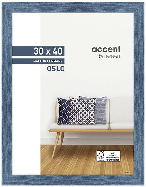 Nielsen Holzrahmen Accent Oslo 30x40 blau