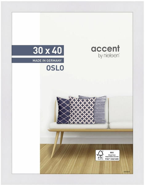Nielsen Holzrahmen Accent Oslo 30x40 weiß