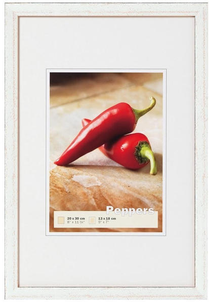 walther design Holzrahmen Peppers 20x30 silber
