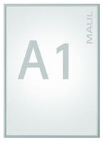 MAUL 6604108 Klapprahmen Plakatma&szlig; DIN A1 aluminium eloxiert