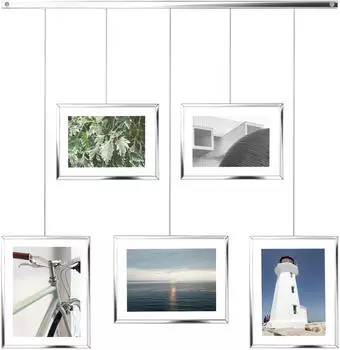 Umbra Exhibit Foto Collage Edelstahl Chrom