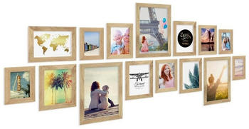 PHOTOLINI 15er Set Modern 10x15 bis 21x30 cm Basic Collection