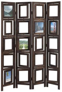 MCW Paravent Bildgalerie II 161x125 cm braun