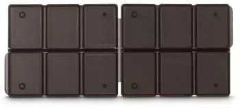 Hama Speicherkarten-Box f&uuml;r 12 SD-Karten flach Schwarz/Transparent
