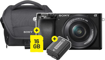 Sony Alpha 6100 Kit 16-550mm + SD + Akku schwarz