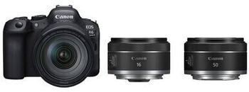 Canon EOS R6 Mark II Kit 24-105 mm + 16 mm + 50 mm