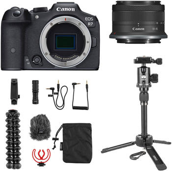 Canon EOS R7 Vlog-Kit 18-45 mm + JOBY Creator