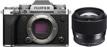 Fujifilm X-T5 Kit 56 mm Sigma silber