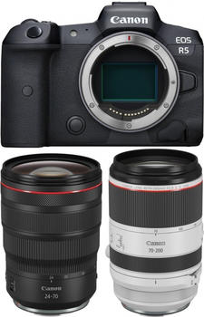 Canon EOS R5 Kit RF 24-70 mm + RF 70-200 mm
