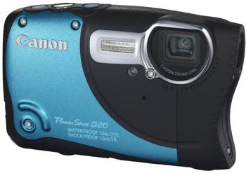 Canon Powershot D20 Outdoorkamera blau