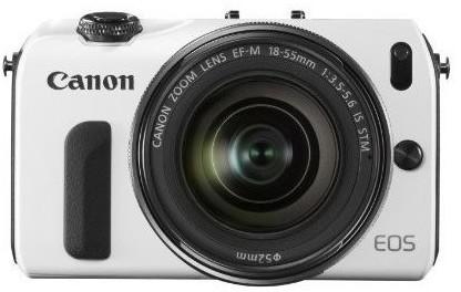 Objektiv & Display Canon EOS M weiß