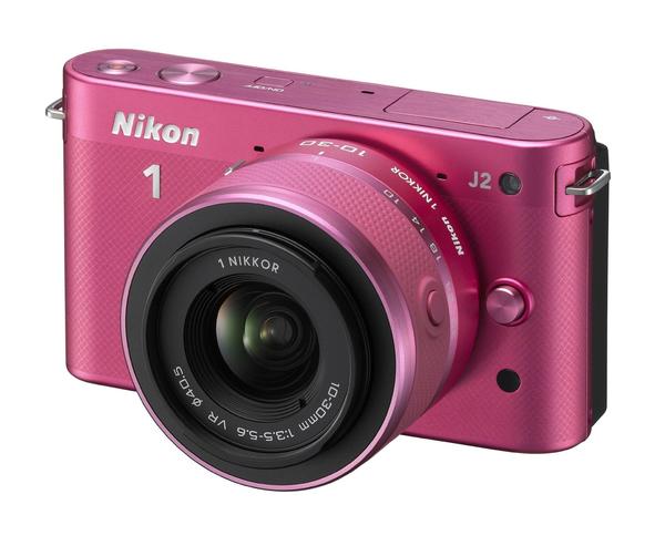 Nikon 1 J2 rosa + 10-30mm VR