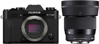 Fujifilm X-T30 II Kit 56 mm Sigma schwarz
